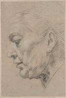 I 037
<br/>
Kop van oude vrouw, in profiel naar links
<br/>
<em>Anoniem It, Rome (17de eeuw)</em>